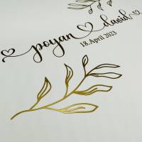 Raysin Geschenkset, Dekotablett Dekoring zur Hochzeit personalisiert Bild 8