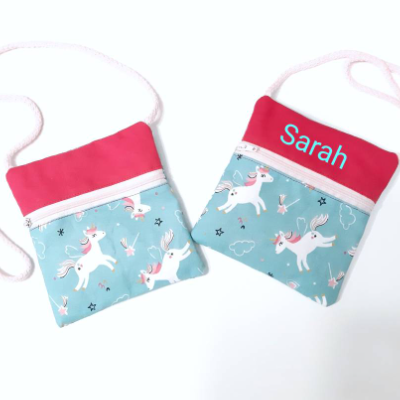 Kinder Brustbeutel "Einhorn" Personalisierbar