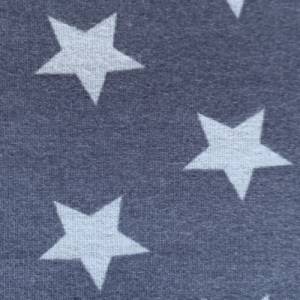 Alpenfleece graue Sterne auf dunkelgrau Bild 4