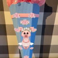 Bastelset für Schultüte Zuckertüte für Mädchen Ballerina Schwein Moira viele Farben Bild 2