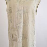 Damen Tunikakleid Batik Look Creme/Weiß Bild 1