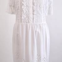 Damen Sommerkleid im Besonderen Boho-Stil Weiß | Messestück | Bild 1