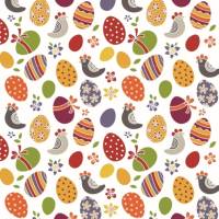10 Postkarten Ostern, mit bunten Ostereiern und Hühnern Bild 1