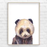 Kinder Poster | Bild Kinderzimmer | personalisierbar | Kleiner Panda Bild 5