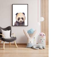 Kinder Poster | Bild Kinderzimmer | personalisierbar | Kleiner Panda Bild 6