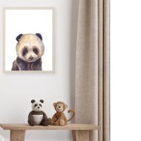Kinder Poster | Bild Kinderzimmer | personalisierbar | Kleiner Panda Bild 7