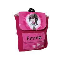 Kindergarten Rucksack girl pink - mit oder ohne Namen - mit Wunschnamen Kinderrucksack - Tasche für Mädchen Bild 1