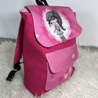 Kindergarten Rucksack girl pink - mit oder ohne Namen - mit Wunschnamen Kinderrucksack - Tasche für Mädchen Bild 8