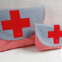 Medikamententasche Set rotes Kreuz Notfalltasche Aufbewahrung für Medikamente Apotheke Bild 1