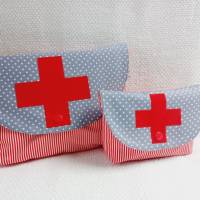 Medikamententasche Set rotes Kreuz Notfalltasche Aufbewahrung für Medikamente Apotheke Bild 2
