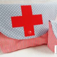 Medikamententasche Set rotes Kreuz Notfalltasche Aufbewahrung für Medikamente Apotheke Bild 3