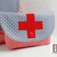 Medikamententasche Set rotes Kreuz Notfalltasche Aufbewahrung für Medikamente Apotheke Bild 4