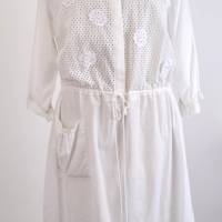 Damen Sommerkleid im Besonderen Boho-Stil Woll/Weiß | Messestück | Typ II Bild 1