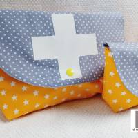 Medikamententasche Set weißes Kreuz Notfalltasche Aufbewahrung für Medikamente Apotheke Bild 3