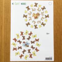 Bastelbogen, Motivpapier Schmetterlinge DIN A 5, kleine Motive zum Ausschneiden Bild 1