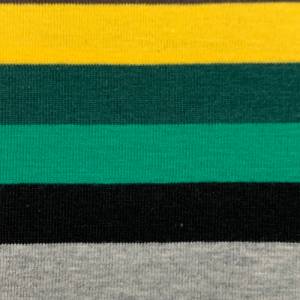 Jersey Multicolor Streifen grün, gelb, grau, Ringeljersey Bild 6