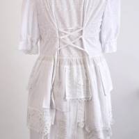Damen Sommerkleid im Besonderen Boho-Stil Woll/Weiß | Messestück | Typ III Bild 3
