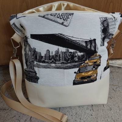Handtasche Umhängetasche, Schultertasche Handmade, Tasche, New York Handmad