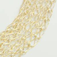 gestrickte bicolor Damen-Halskette aus Silber- und 24ct vergoldetem  Draht - bcd manufaktur Bild 10