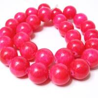 Jade Pink rund Perlen 14  mm, Kugel Strang, Kettenstrang Bild 1