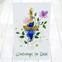 Schutzengel Ballerina goldfarben / dunkelblau Bild 1