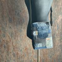 AichelBag Crossbody Upcycling Schultertasche aus Jeans Recycling Bild 7