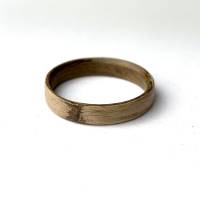 #116 Gr. 67 Bentwood Ring Afronuss europ. Nuss Holz Bild 1