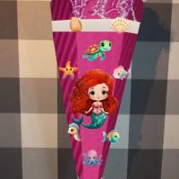Bastelset für Schultüte Zuckertüte Meerjungfrau Kaia viele Farben Bild 4