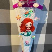 Bastelset für Schultüte Zuckertüte Meerjungfrau Kaia viele Farben Bild 6
