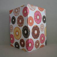 Notizheftchen Donuts, DIN A6 blanko, Umschlag gefaltet Bild 1