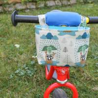 Lenkertasche für Laufrad / Kinderrad / Roller "Waschbär" Bild 2
