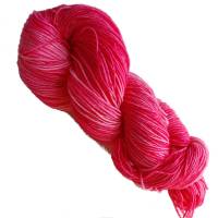 handgefärbte Sockenwolle, Sockenwolle 4-fach, Fuchsia, 75% Schurwolle, 25% Polyamid,  #2325 Bild 3