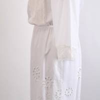 Damen Sommerkleid im Besonderen Boho-Stil Woll/Weiß | Messestück | Typ IIII Bild 2