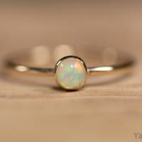 Goldfilled Ring mit Welo Opal Bild 1