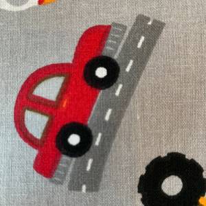 Baumwollstoff/Webware Lars, Fahrzeuge auf grau Bild 5
