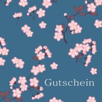 20 Postkarten Kischblüte, 4 Versionen mit Kischblüten aus Blau, je Version 5 Karten Bild 1