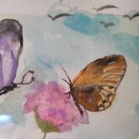 Aquarell original, " Butterflies", DinA 5 Bild 7