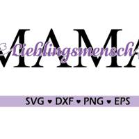 Lieblingsmensch Mama Plotterdatei , Digital Download, Mama Svg, Muttertag Svg Bild 3