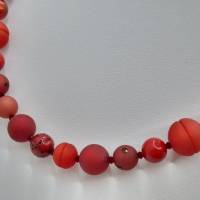 Kette Polaris Rot große Perlen Polariskette Perlenkette (764) Bild 7