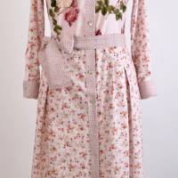 Damen Sommerkleid | Motiv Rosen Garden in Altrosa | Bild 1