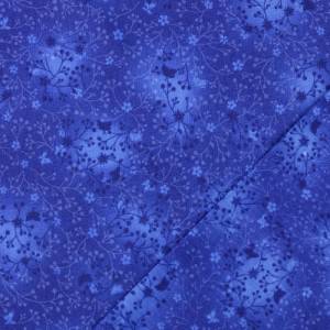 Baumwolle/Webware graphisch, floral blau Bild 3