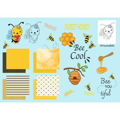 Digiset "LITTLE BEE" Digistamp mit Digipapier