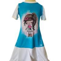 Kleid mit Farbauswahl und Armlängenauswahl- Sommerkleid Rüschenkleid für Mädchen in verschiedenen Größen Bild 1