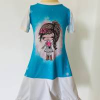 Kleid mit Farbauswahl und Armlängenauswahl- Sommerkleid Rüschenkleid für Mädchen in verschiedenen Größen Bild 2