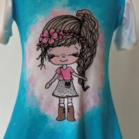 Kleid mit Farbauswahl und Armlängenauswahl- Sommerkleid Rüschenkleid für Mädchen in verschiedenen Größen Bild 3