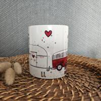 Camper, Wohnwagen, Keramik Tasse, Kaffeetasse 330 ml Bild 2