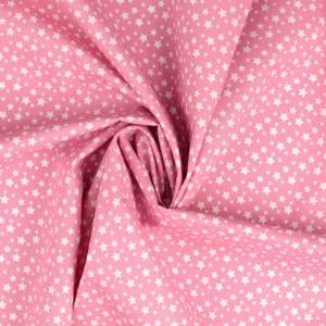 Baumwolle/Webware Sterne auf rosa Bild 2