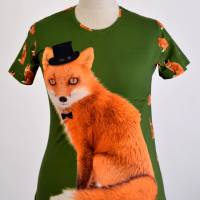 Damen T-Shirt Motiv der schlaue Fuchs Bild 1