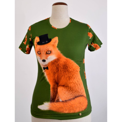 Damen T-Shirt Motiv der schlaue Fuchs