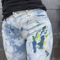 Damen, Mädchen Distressed Jeans Hose Bild 3